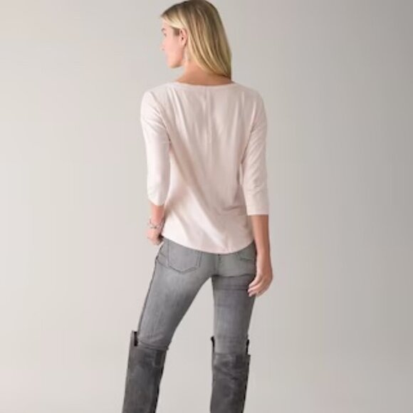 WHBM Rose Gold 3/4  Sleeve Tee  NWT - Picture 4 of 4